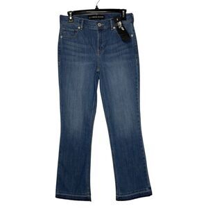 Express Jeans High Waist Bell Crop Jeans - Size 2